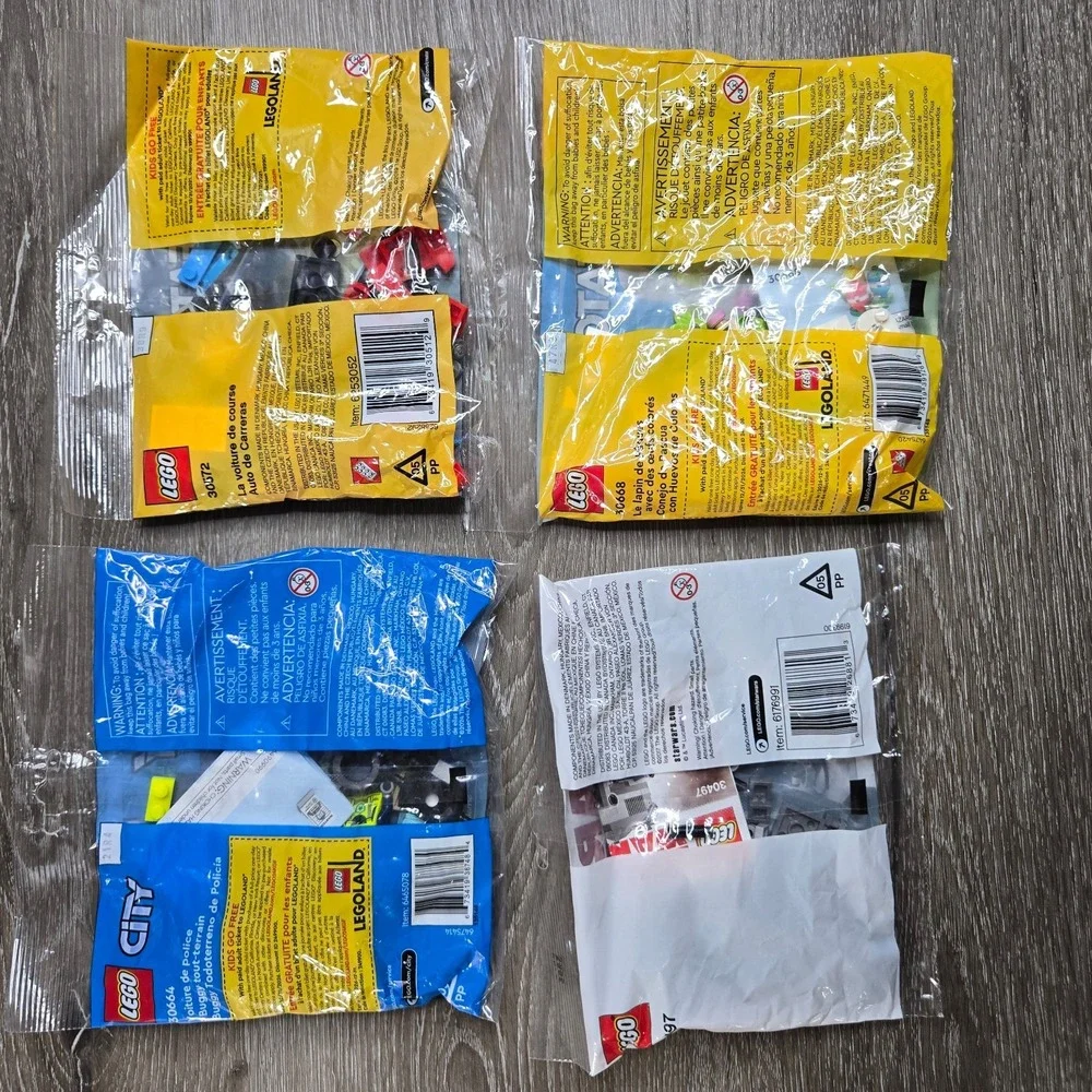LEGO lot of 4 STAR WARS: Poly Bags 30497 30572 30664 30668 City Creator